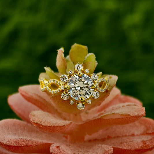 Round Perfect Lab Grown Diamond Engagement Ring