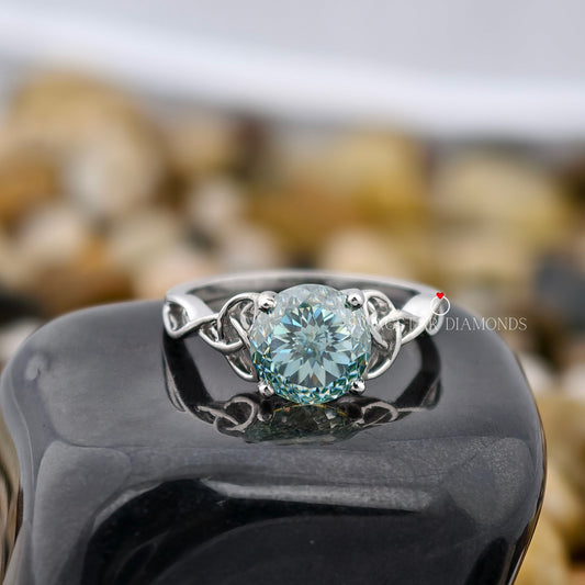 Portuguese Cut Engagement Ring Lab Grown Diamond