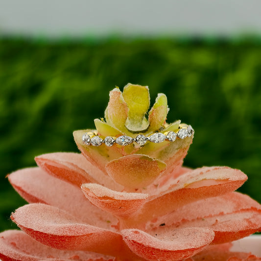 Marquise & Round Stunning Lab Grown Diamond Engagement Ring