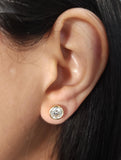 Bezel Set Diamond Earring Bezel Set Diamond Earring