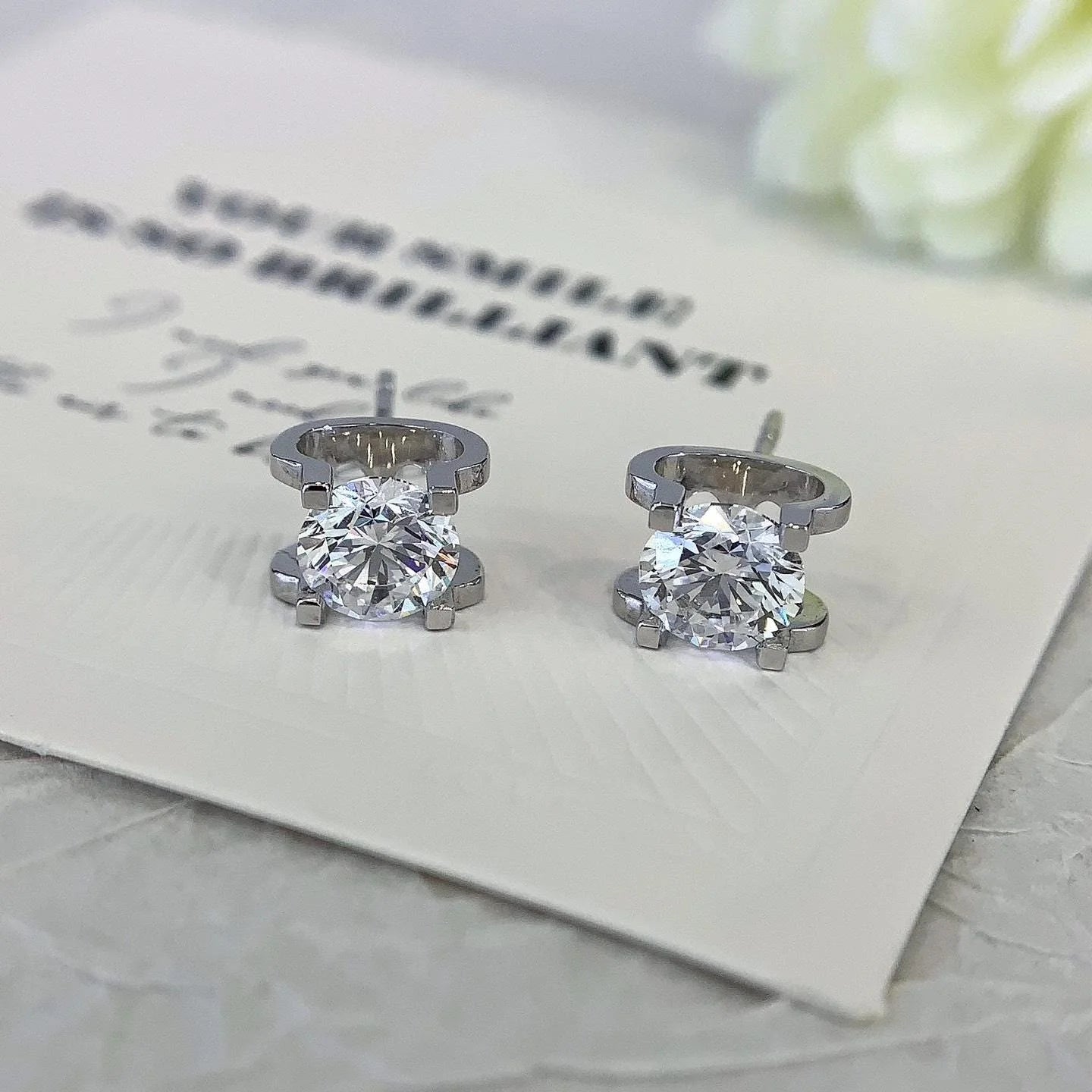 C De Cartier Stud Earrings C De Cartier Stud Earrings