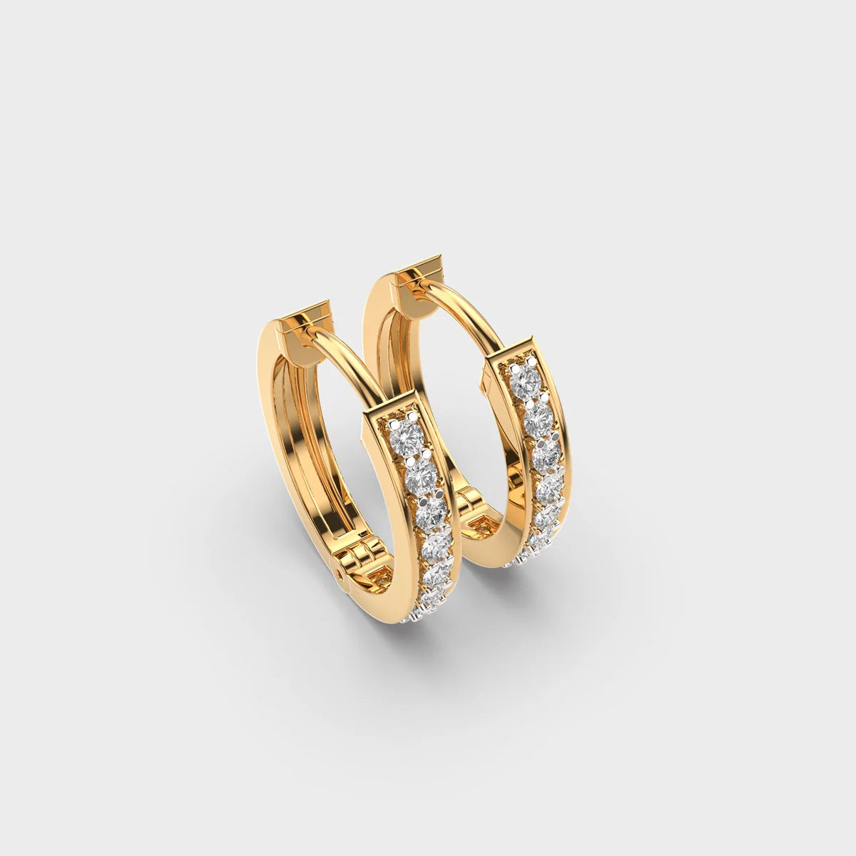 Lab Grown Diamond Hoop Earrings. Lab Grown Diamond Hoop Earrings.