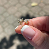 Princess Cut Moissanite Earrings Princess Cut Moissanite Earrings