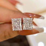 Radiant Cut Lab Grown Diamond Earrings For Her Radiant Cut Lab Grown Diamond Earrings For Her