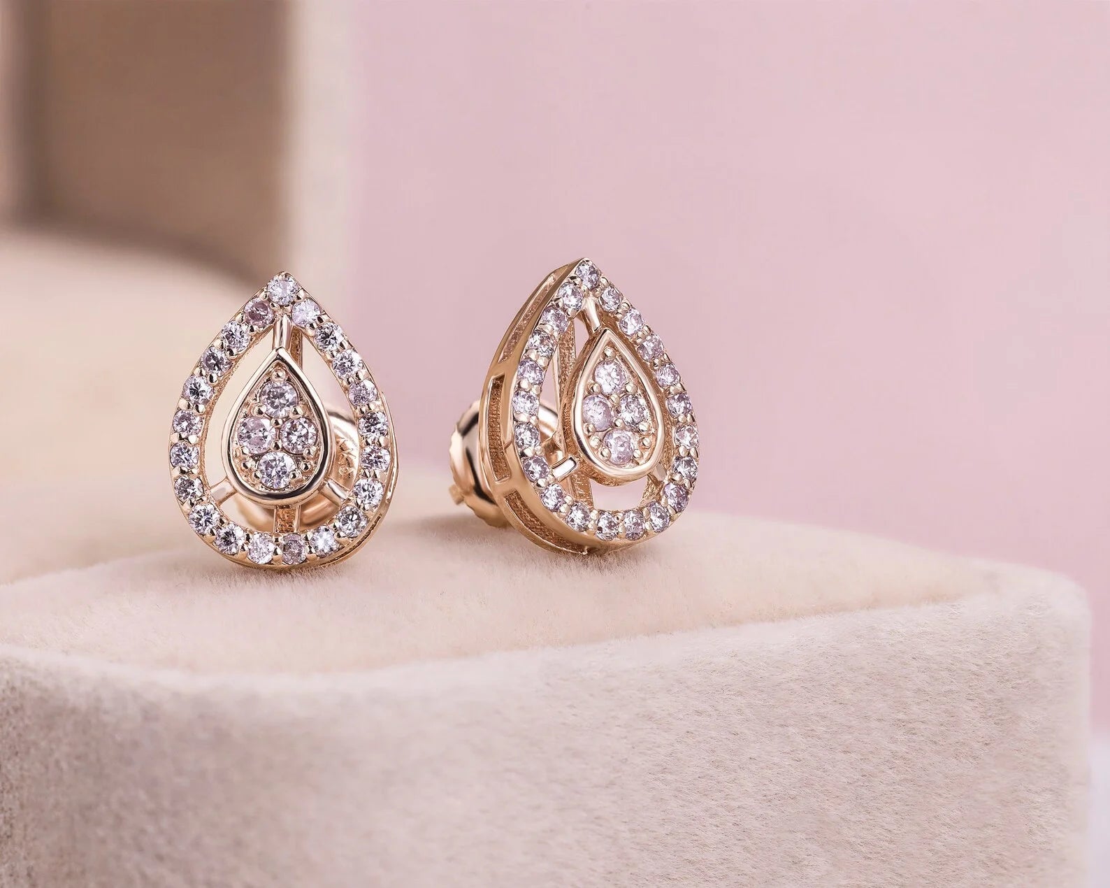 Round Cut Lab DIamond Earring Round Cut Lab DIamond Earring