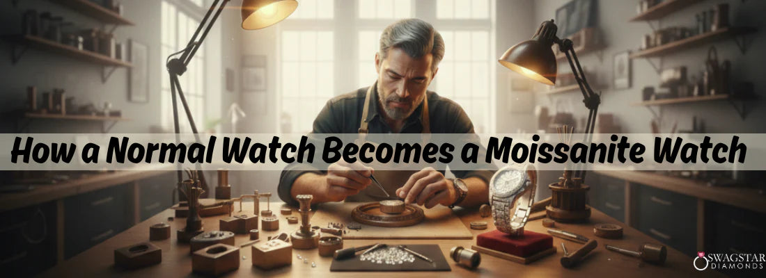 How A Normal Watch Becomes a Moissanite Watch