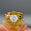 Round Stunning Perfect Lab Grown Diamond Engagement Ring