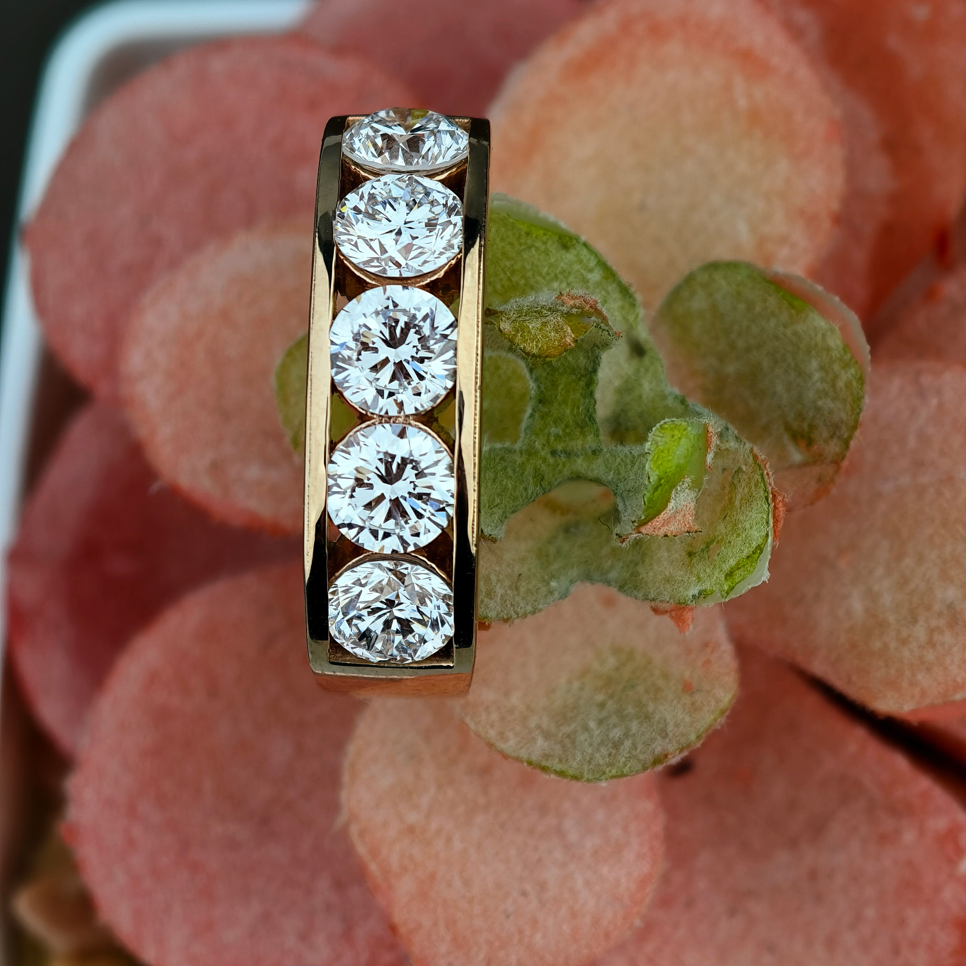 Round Modern Delicate Lab Grown Diamond Engagement Ring