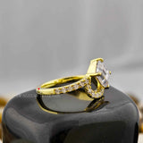 1.20 Carat Emerald Cut CVD Diamond Unique Shank Wedding Engagement Ring For Her