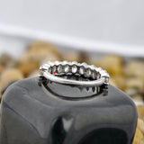 1.65 Oval Cut Lab Grown Diamond Half Eternity Wedding Engagement Ring For Her