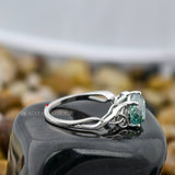 Portuguese Cut Engagement Ring Lab Grown Diamond