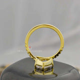 1.20 Carat Emerald Cut CVD Diamond Unique Shank Wedding Engagement Ring For Her