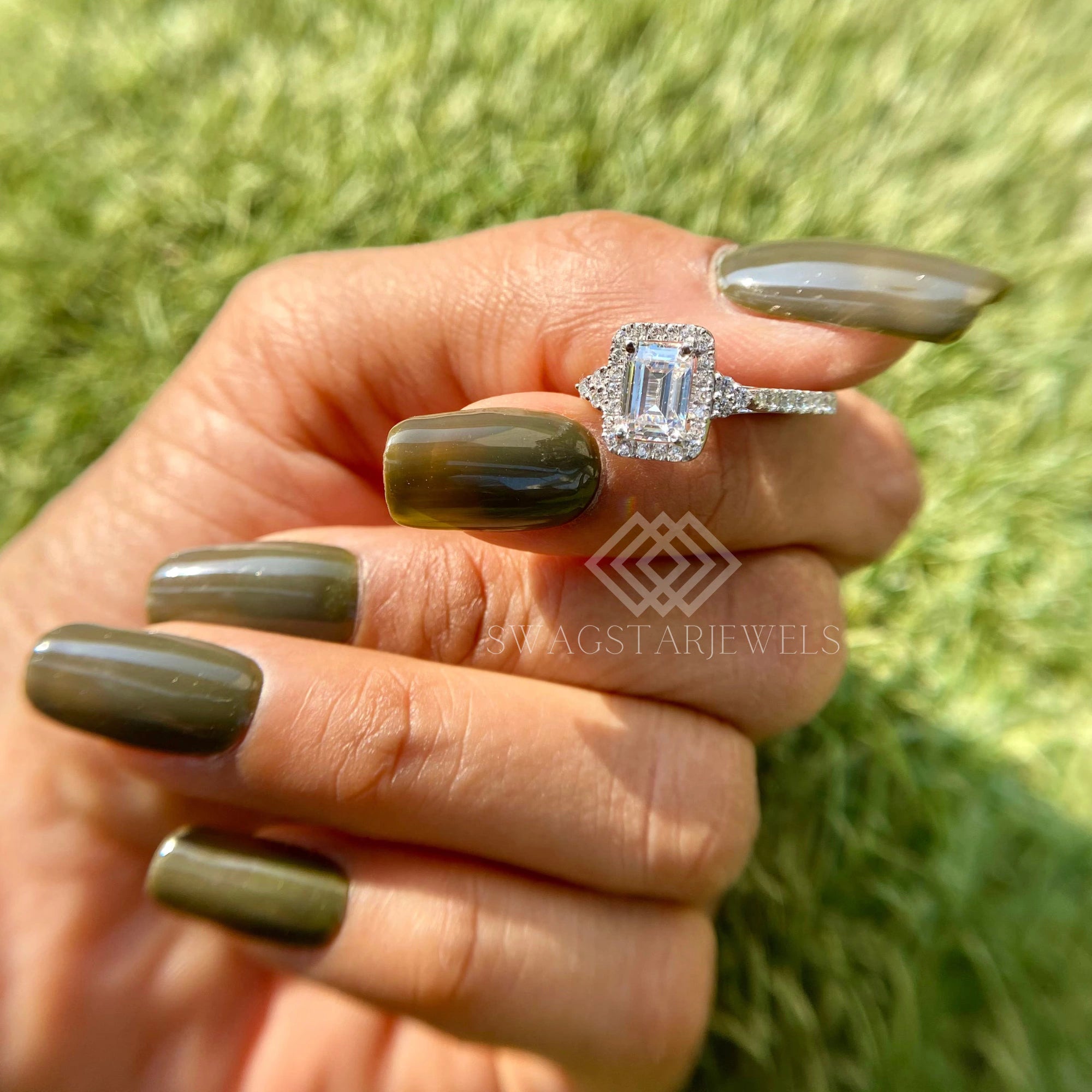 1.5 ct Emerald Cut Diamond Ring