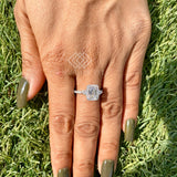 14kt Gold Halo Engagement Rings