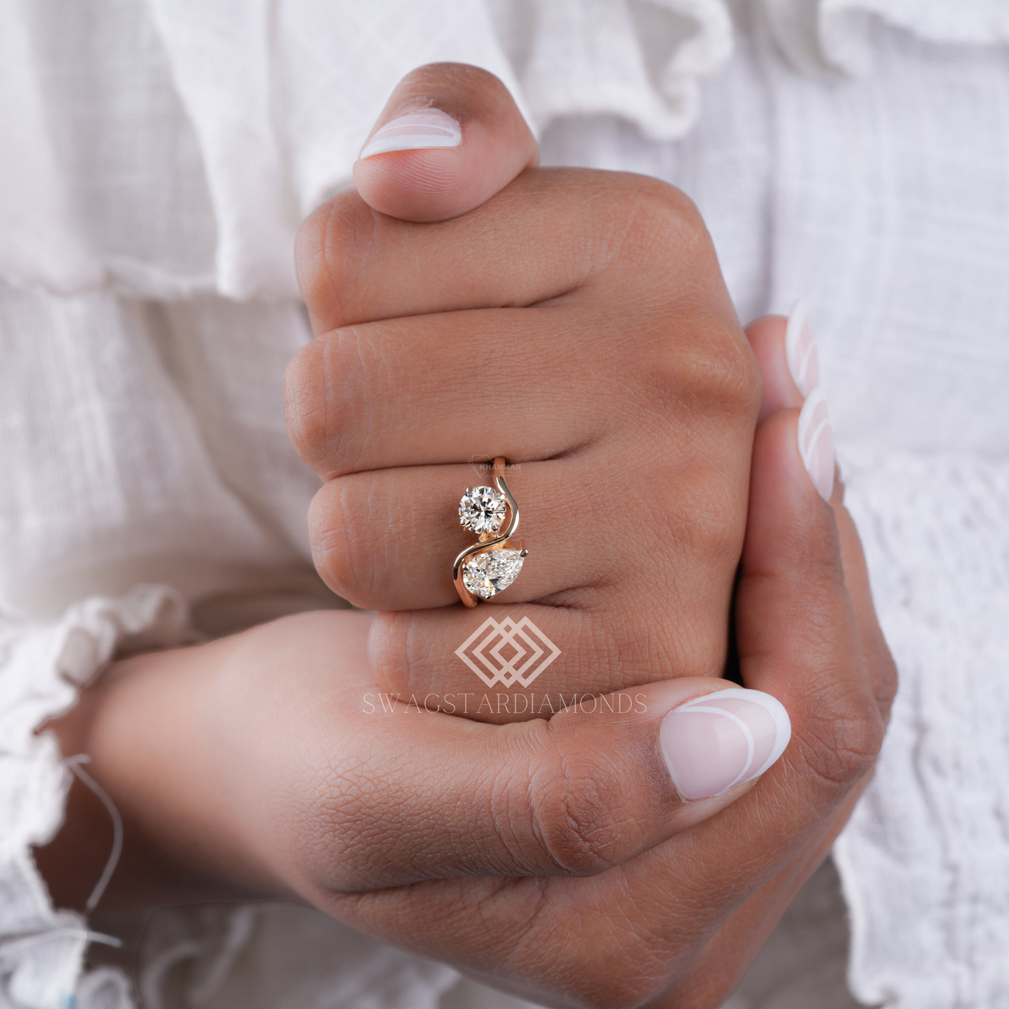 Toi Et Moi Ring With Lab-Grown & Natural Diamonds, Jewelry By Leading Manufacturer From Swagstar, Surat. Explore Wedding, Engagement, Eternity Rings, Earring & Studs, Bracelets In 10k, 14k, & 18k Gold Varieties, Including White, Yellow, Rose Gold.