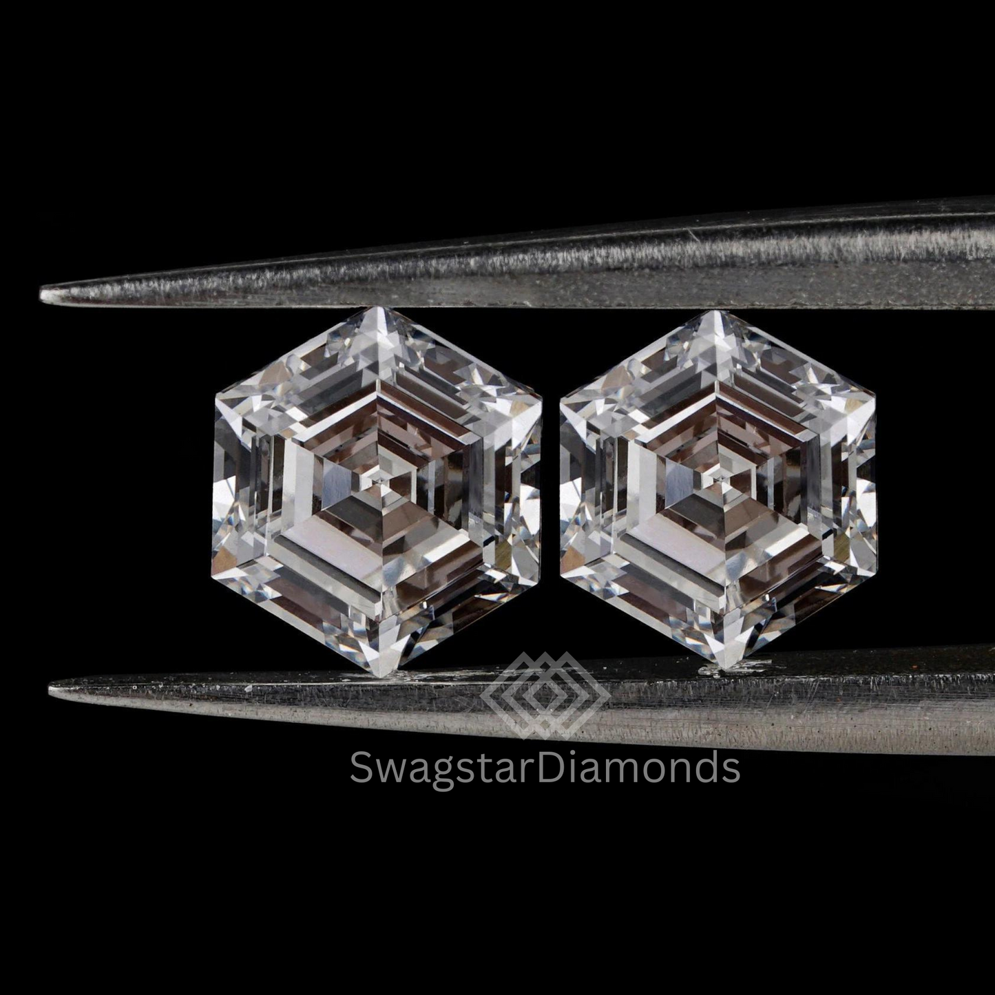 Hexagon Shape Diamonds With Lab-Grown & Natural Diamonds, Jewelry By Leading Manufacturer From Swagstar, Surat. Explore Wedding, Engagement, Eternity Rings, Earring & Studs, Bracelets In 10k, 14k, & 18k Gold Varieties, Including White, Yellow, Rose Gold.
