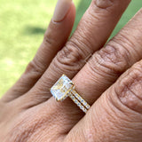 2 CT Wedding Set Lab Diamond Ring