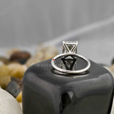 2 Carat Radiant Cut Solitaire Wedding Ring