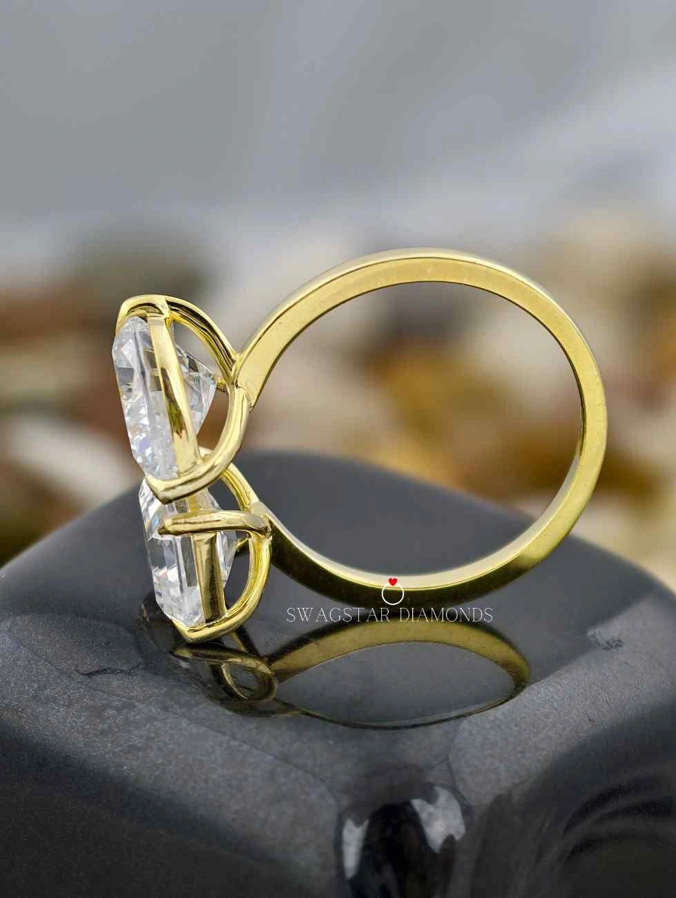 2 Stone Lab Grown Diamond Ring