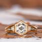 Hexagon step ring With Lab-Grown & Natural Diamonds, Jewelry By Leading Manufacturer From Swagstar, Surat. Explore Wedding, Engagement, Eternity Rings,  Earring & Studs, Bracelets In 10k, 14k, & 18k Gold Varieties, Including White, Yellow, Rose Gold.