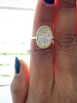 3.00 CT Oval Cut IGI Certified Lab Diamond Ring