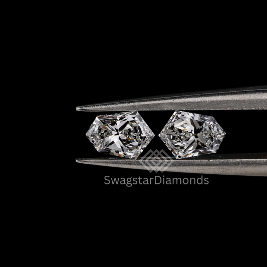 Modified Shield Cut With Lab-Grown & Natural Diamonds, Jewelry By Leading Manufacturer From Swagstar, Surat. Explore Wedding, Engagement, Eternity Rings, Earring & Studs, Bracelets In 10k, 14k, & 18k Gold Varieties, Including White, Yellow, Rose Gold.