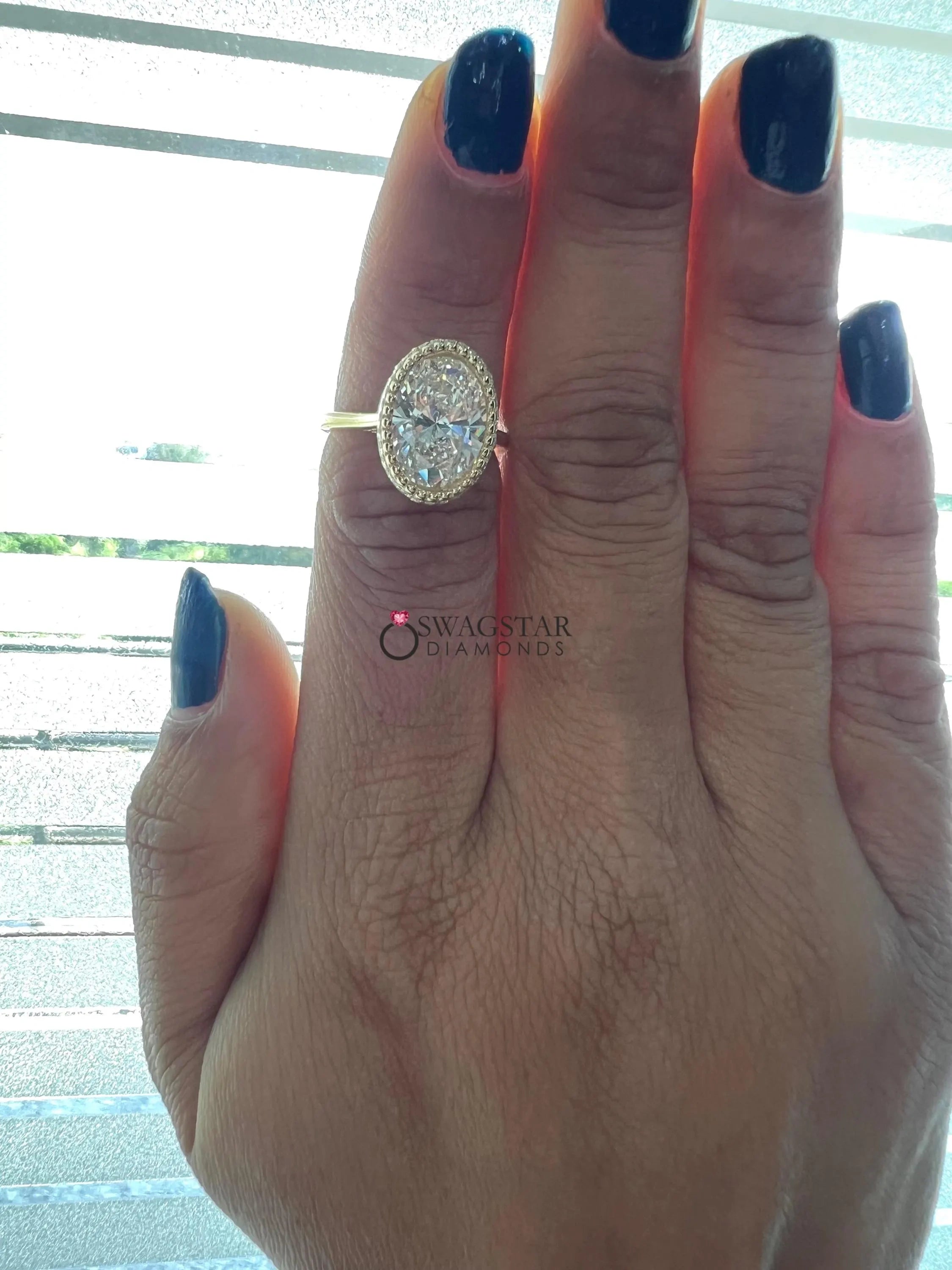 3 CT Cathedral Set Solitaire Ring