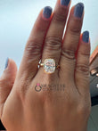 3 Carat Cushion Cut Bezel Engagement Ring