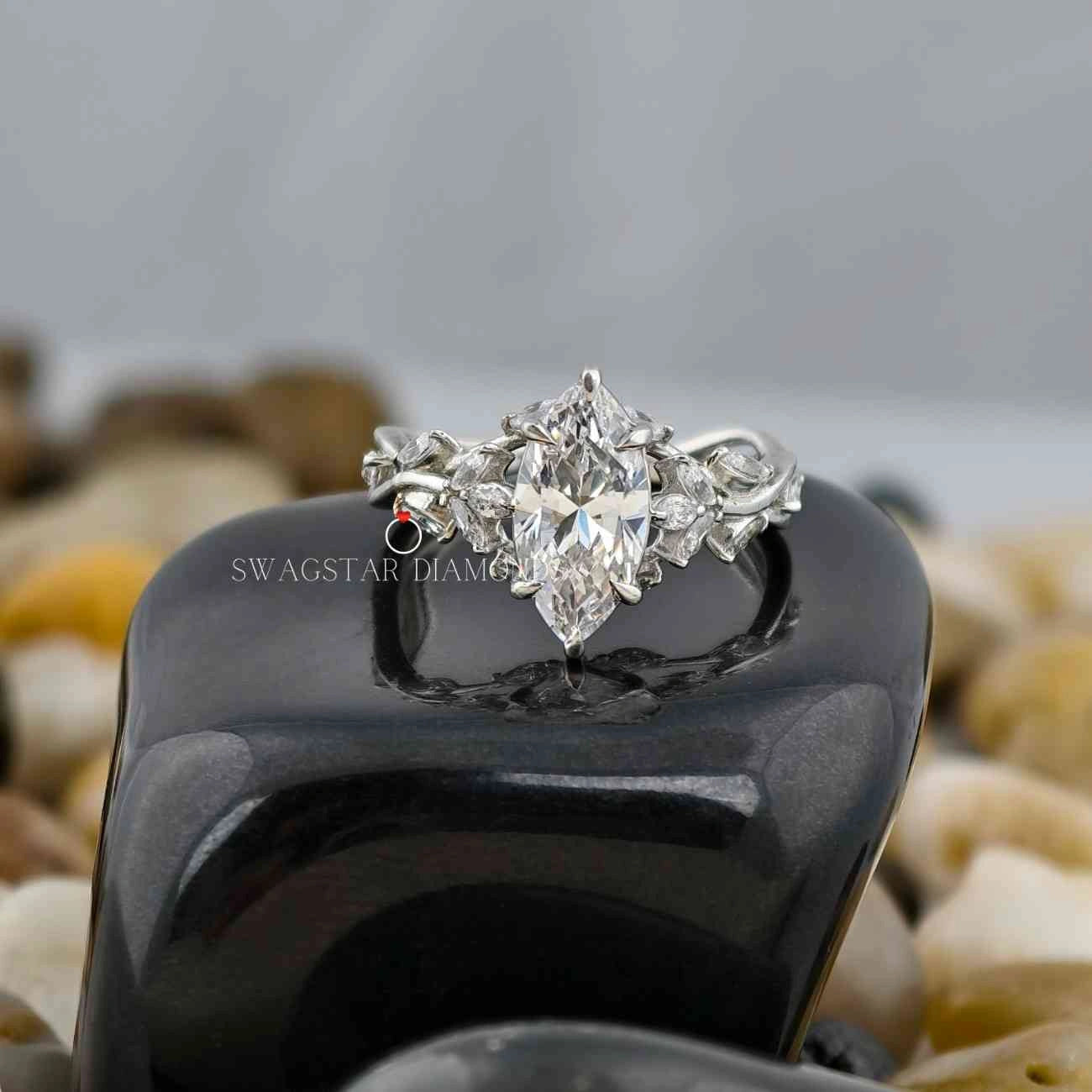 3 Carat Marquise Cut Ring 