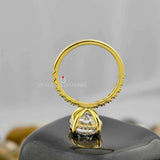 3 Carat Oval Cut Lab Diamond Ring