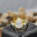 3 Carat Pear Cut Diamond Ring