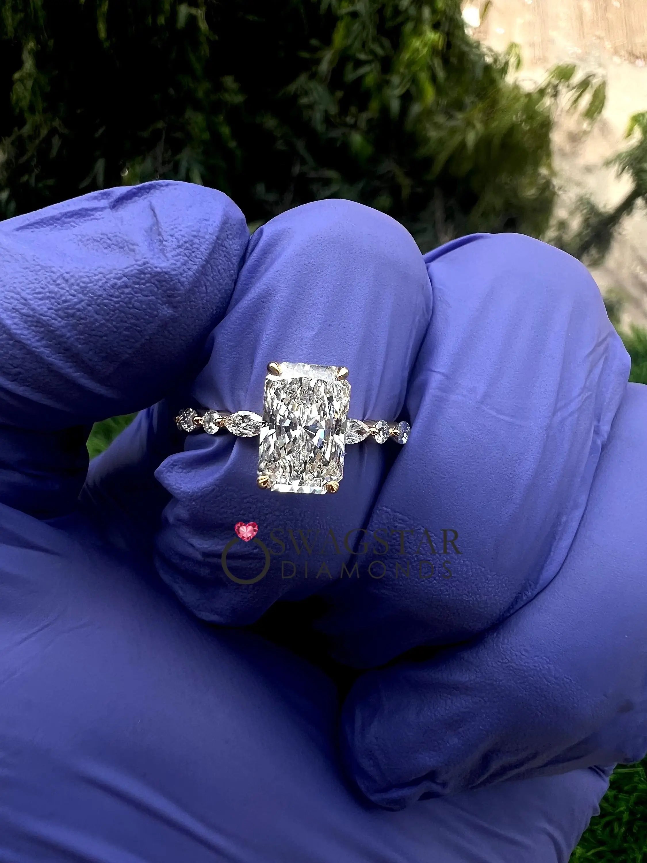 3 Carat Radiant Cut Engagement Ring