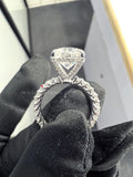 3 Carat Round Cut Lab Diamond Engagement Ring