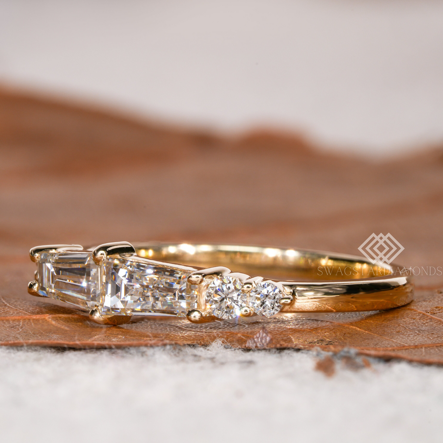 Baguette And Round Diamond Eternity Band