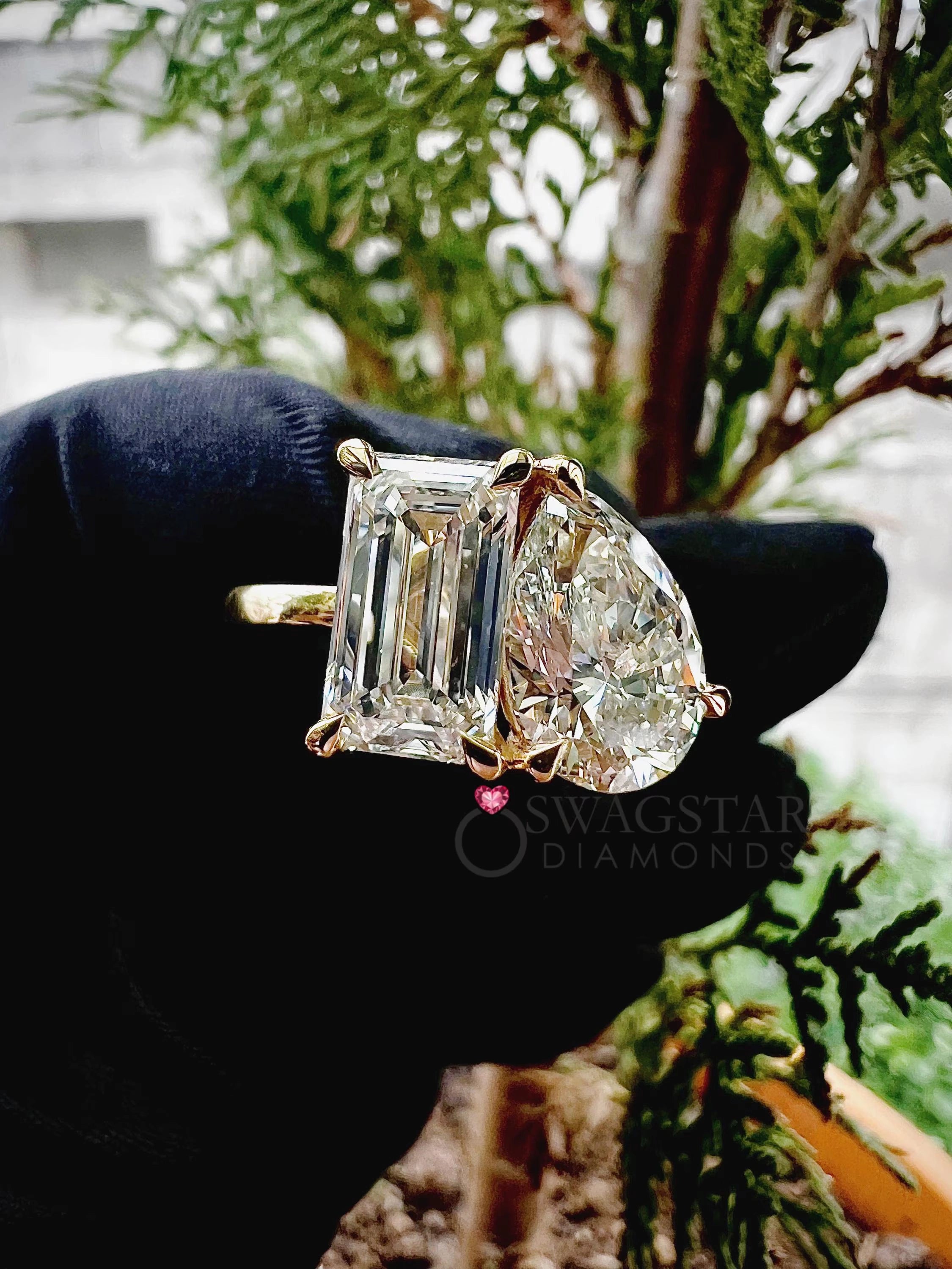 4CT Toi Et Moi Engagement Ring..