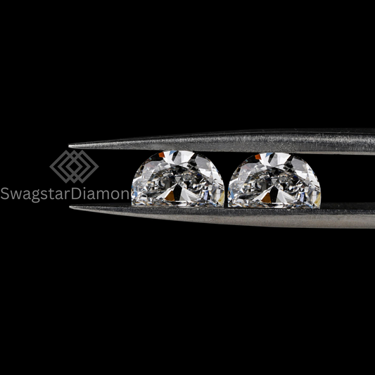 Half Moon Cut Diamonds With Lab-Grown & Natural Diamonds, Jewelry By Leading Manufacturer From Swagstar, Surat. Explore Wedding, Engagement, Eternity Rings, Earring & Studs, Bracelets In 10k, 14k, & 18k Gold Varieties, Including White, Yellow, Rose Gold.