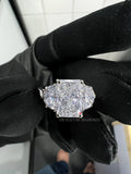 4ct Radiant Half Moon Cut Ring