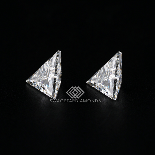 Triangle Shape Diamond With Lab-Grown & Natural Diamonds, Jewelry By Leading Manufacturer From Swagstar, Surat. Explore Wedding, Engagement, Eternity Rings, Earring & Studs, Bracelets In 10k, 14k, & 18k Gold Varieties, Including White, Yellow, Rose Gold.