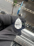 5 CT Pear Cut Lab Grown Diamond Ring