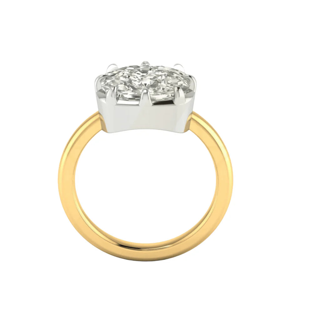 5 Cushion Cut East West Zendya's Ring