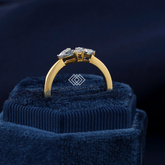 Trillion diamond Ring Gift for Her