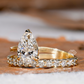 Pear Shape Ring With Lab-Grown & Natural Diamonds, Jewelry By Leading Manufacturer From Swagstar, Surat. Explore Wedding, Engagement, Eternity Rings, Earring & Studs, Bracelets In 10k, 14k, & 18k Gold Varieties, Including White, Yellow, Rose Gold.