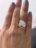 6 CT Toi Et Moi Bridal Set Ring