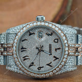 Arabic Dial Bust Down Moissanite Watch