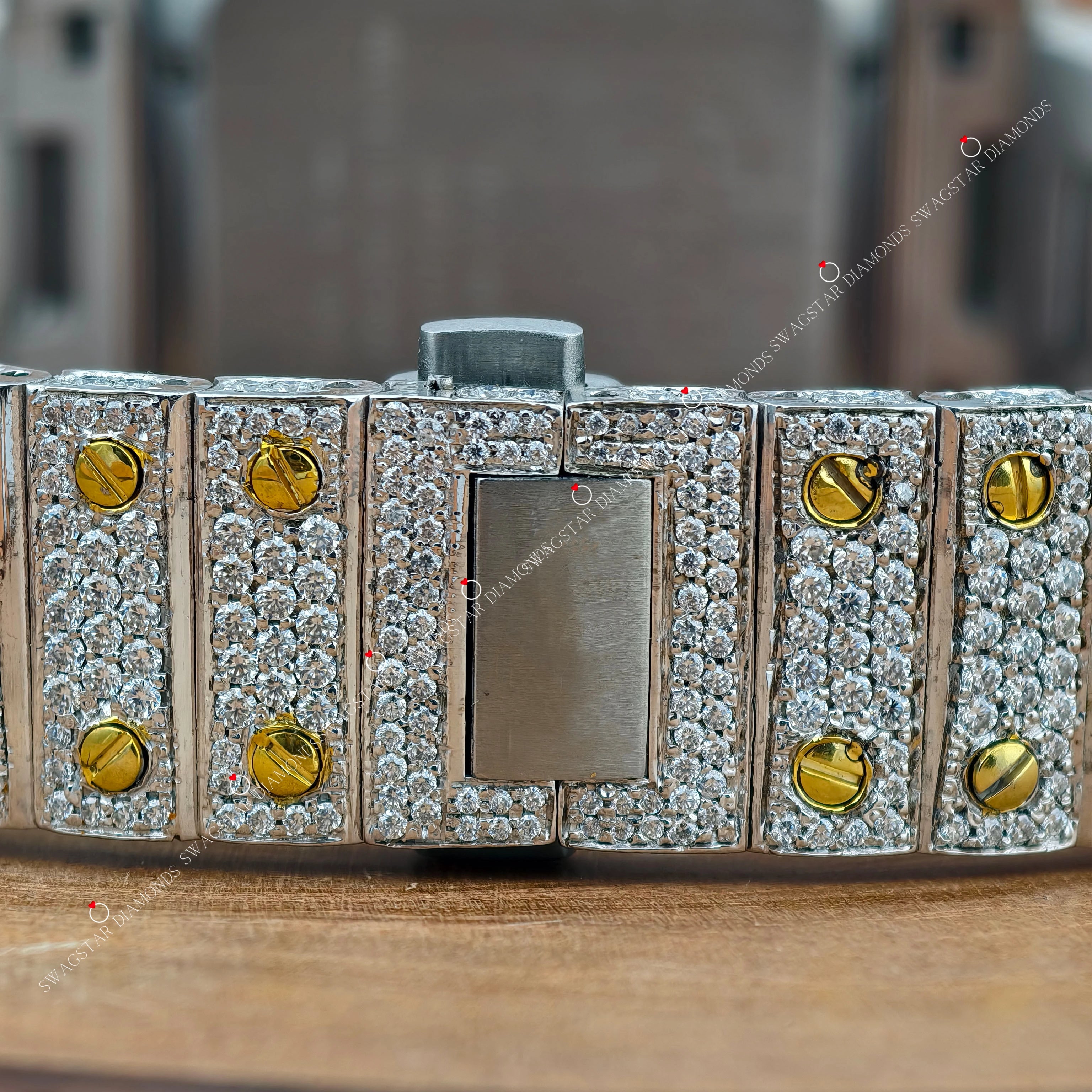 Arabic Number D color  Iced Out Watch Gift