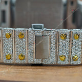 Arabic Number D color Iced Out Watches Gift