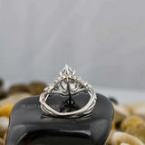 Art Deco Cluster Engagement Ring
