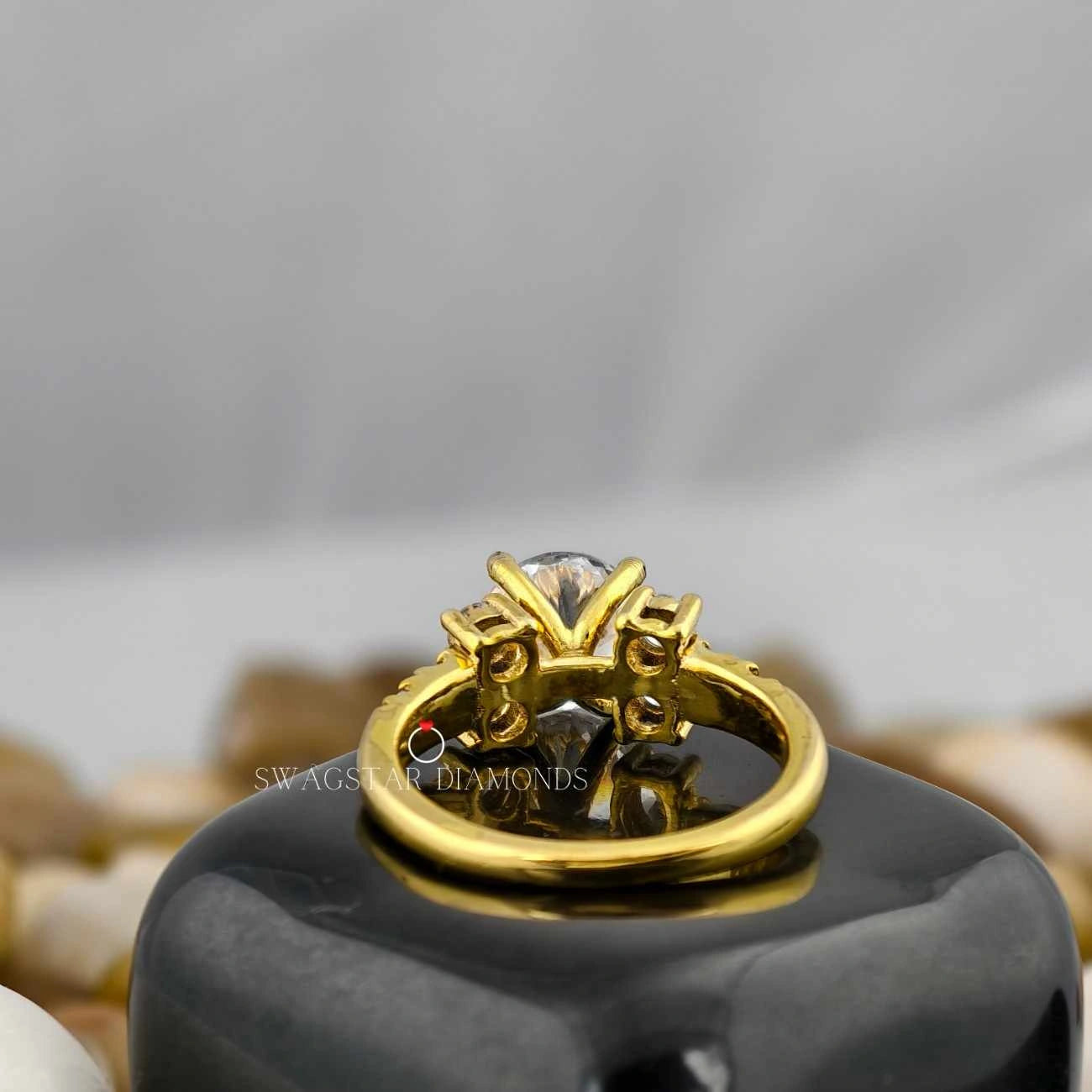 Art Deco Cluster Engagement Rings