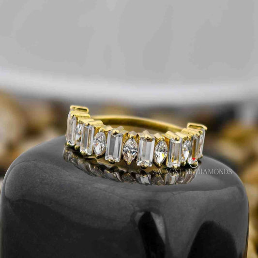 Baguette Cut Lab Diamond Ring