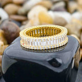 Baguette & Round Cut Lab Grown Full Eternity Band